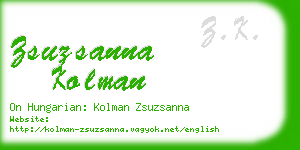 zsuzsanna kolman business card